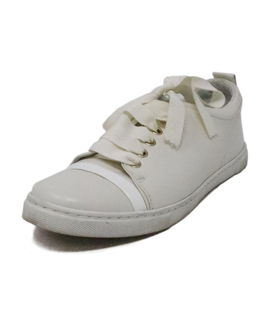 Lanvin White Leather Sneakers 