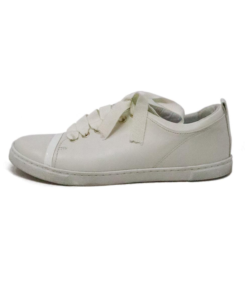 Lanvin White Leather Sneakers 1