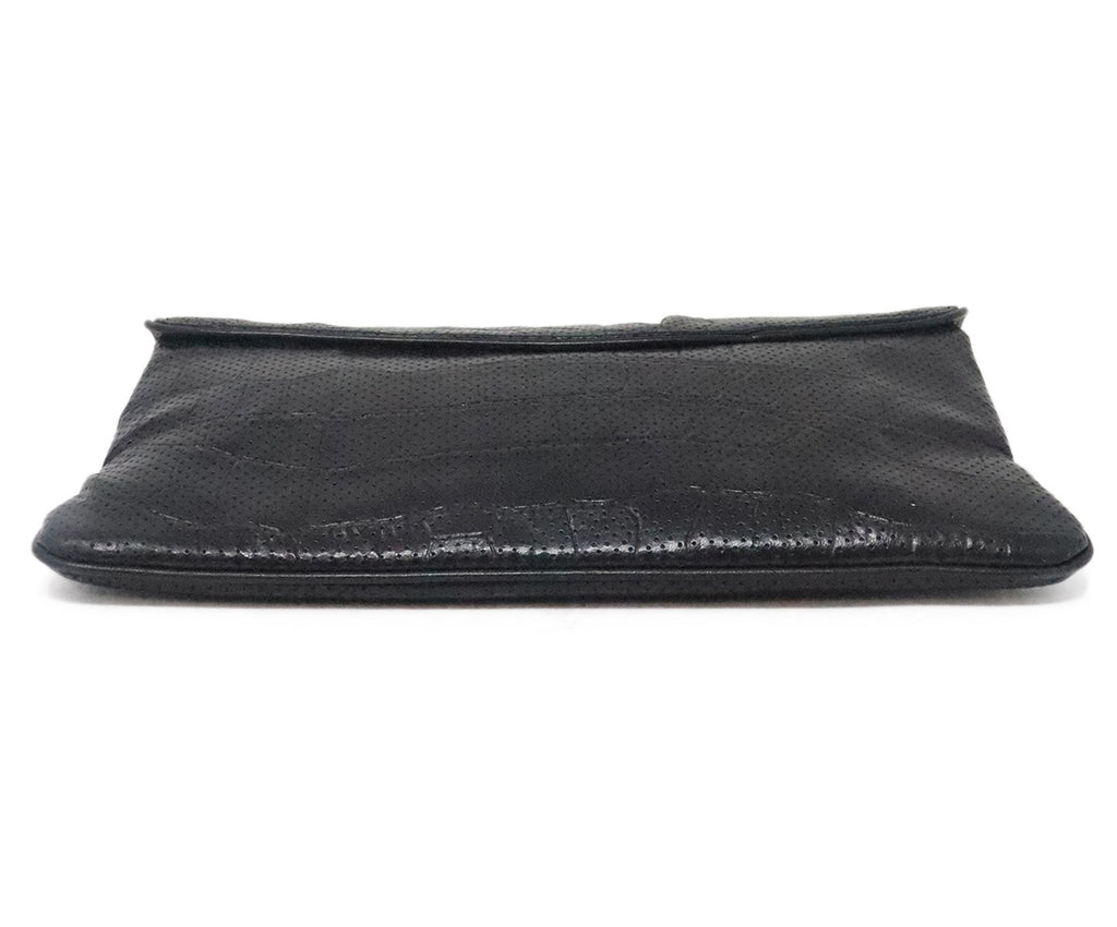 Lauren Merkin Black Leather Clutch 3