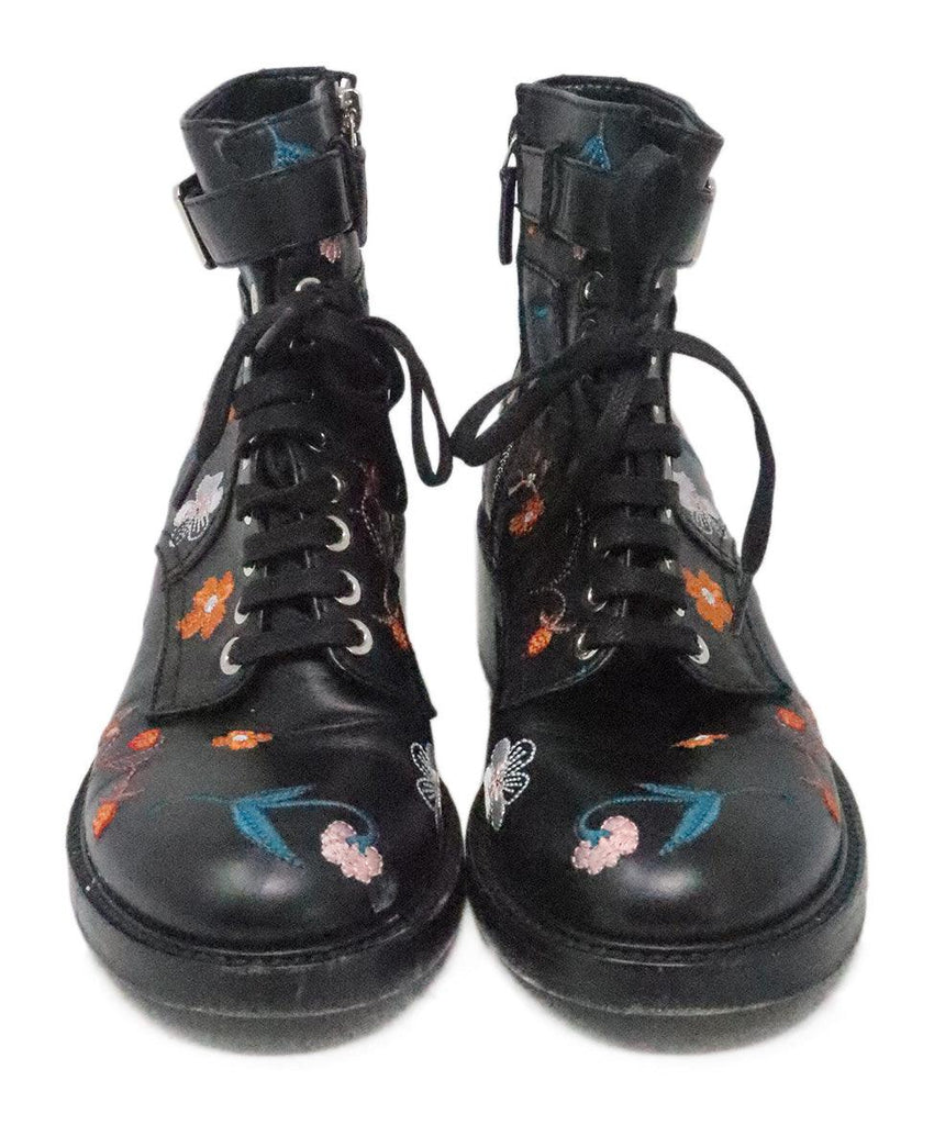 Laurence Dacade Black Leather Embroidered Boots 3