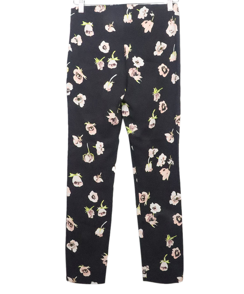 Lela Rose Purple & Pink Floral Print Pants 1