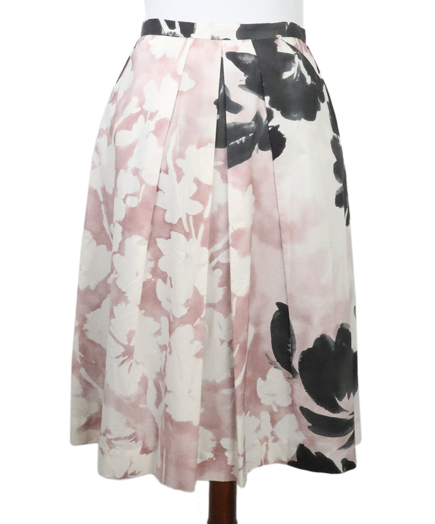 Les Copains Pink & Black Print Skirt 