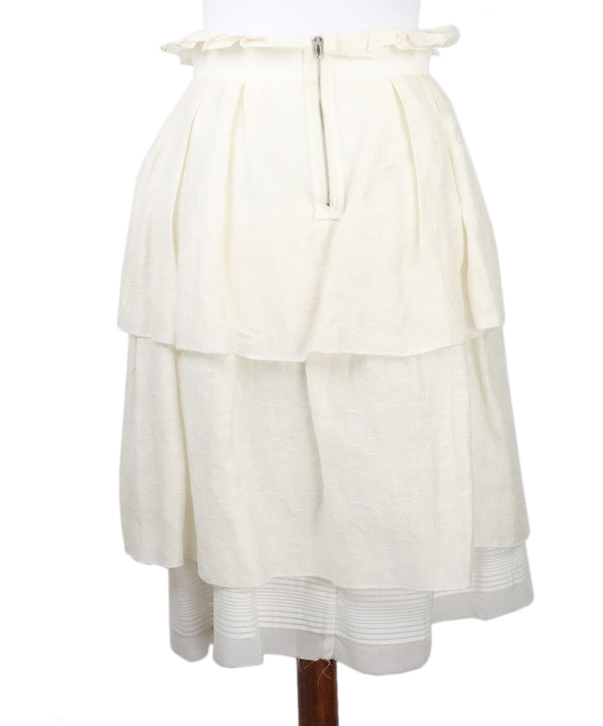 Les Copains Ivory Cotton Skirt 2