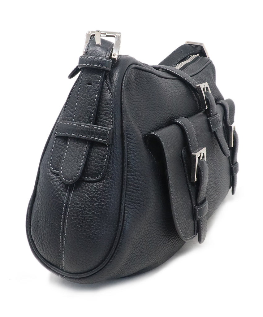 Loewe Black Leather Shoulder Bag 1