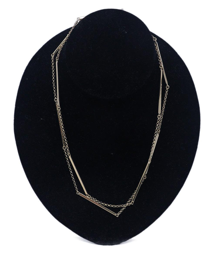 Metallic Gold Link Necklace 