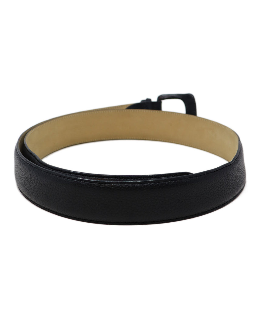 Longchamp Navy Leather Belt 2