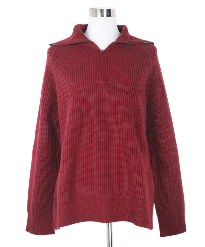 Loro Piana Red Burgundy Baby Cashmere Sweater 