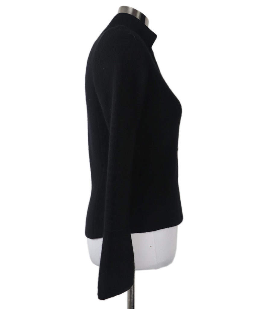 Loro Piana Black Cashmere Cardigan 1