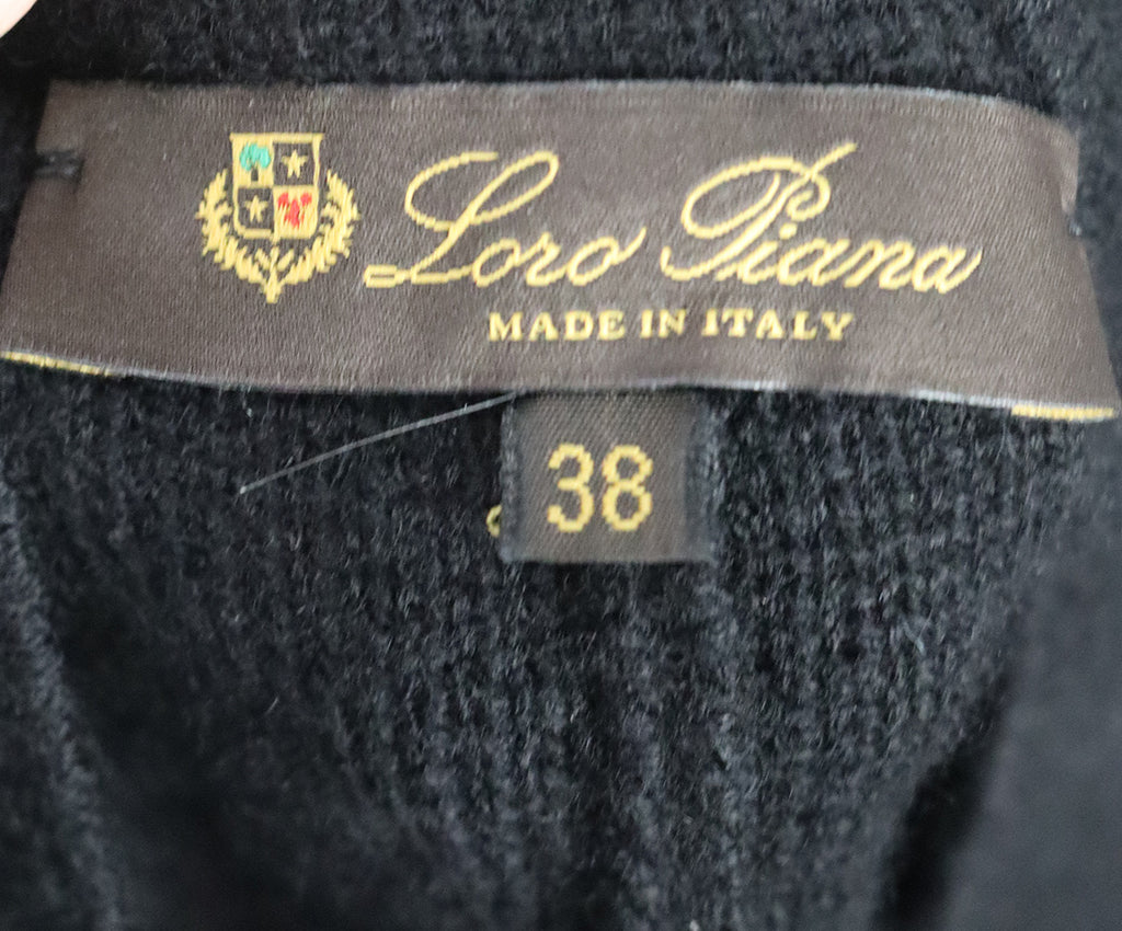 Loro Piana Black Cashmere Cardigan 3