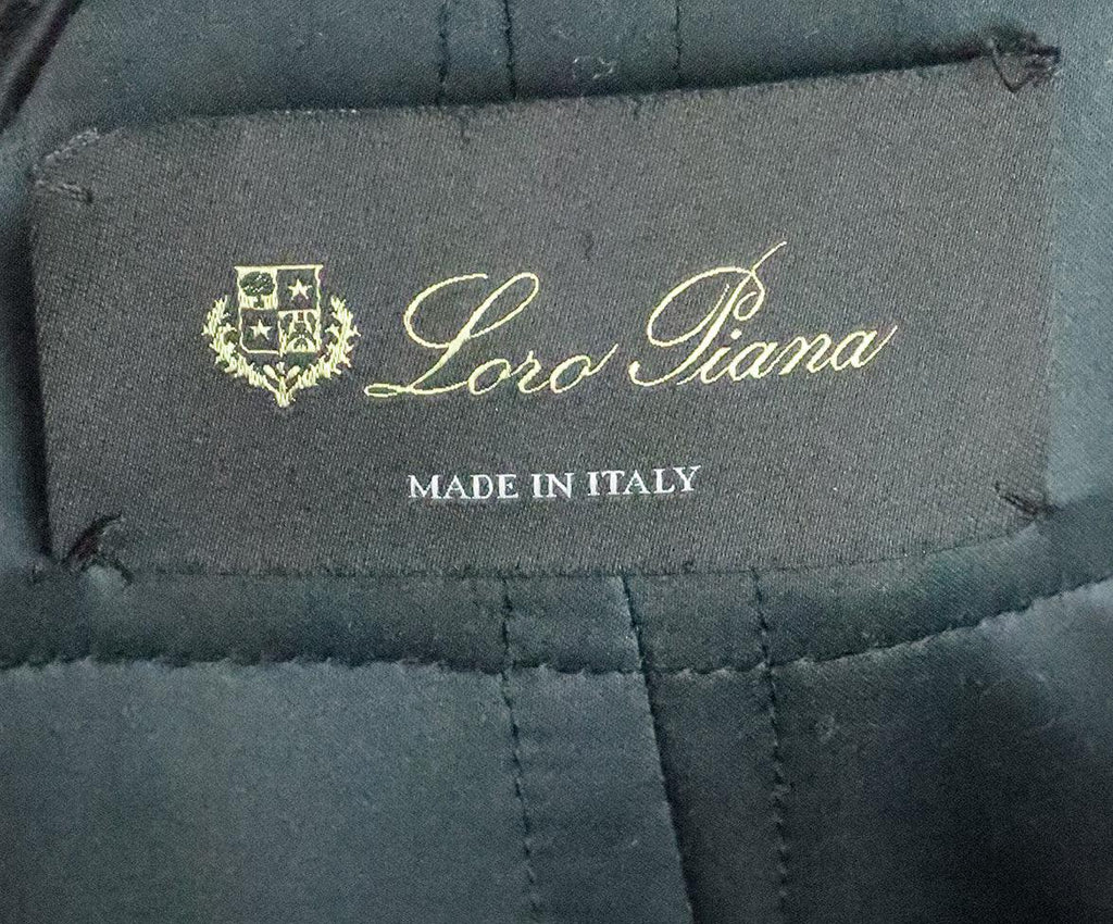 Loro Piana Grey & Brown Plaid Cashmere Coat 3