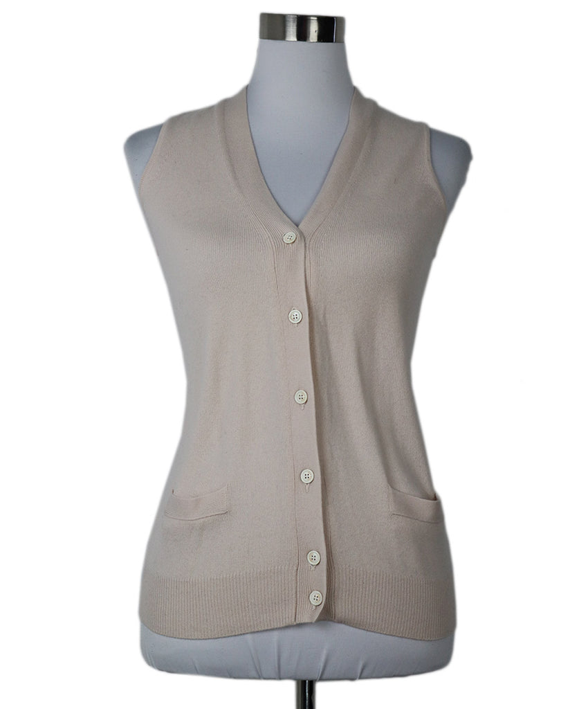 Loro Piana Pale Pink Cashmere Vest 