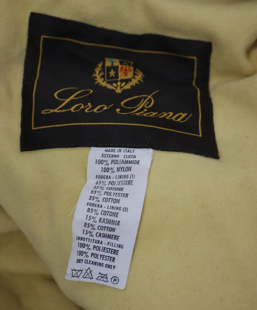 Loro Piana Chartreuse Nylon & Flannel Coat 3