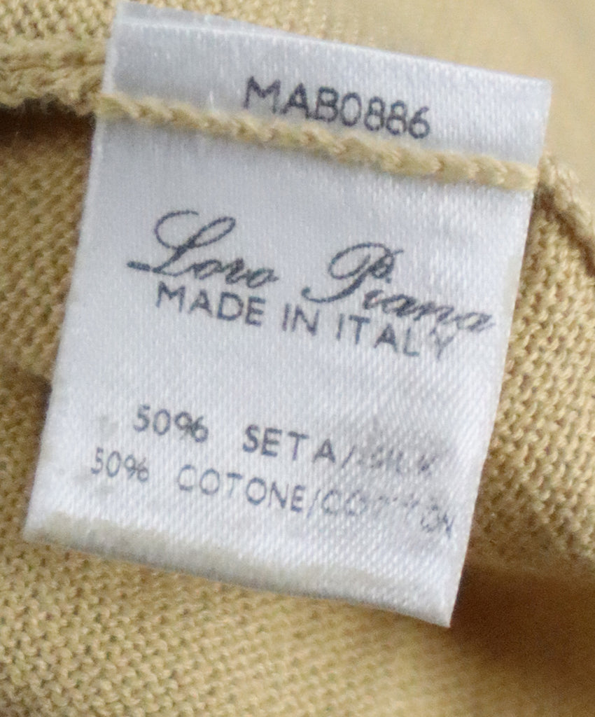 Loro Piana Yellow Gold Silk Cotton Sweater 4