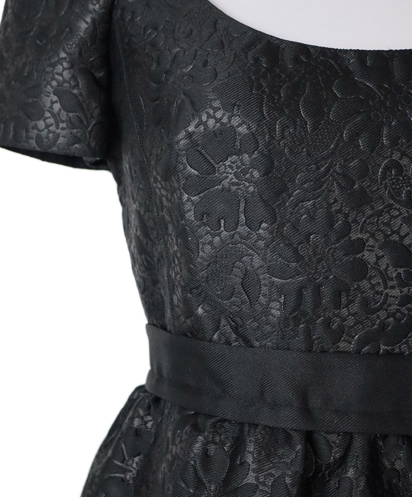 Louis Vuitton Black Brocade Silk Dress 5