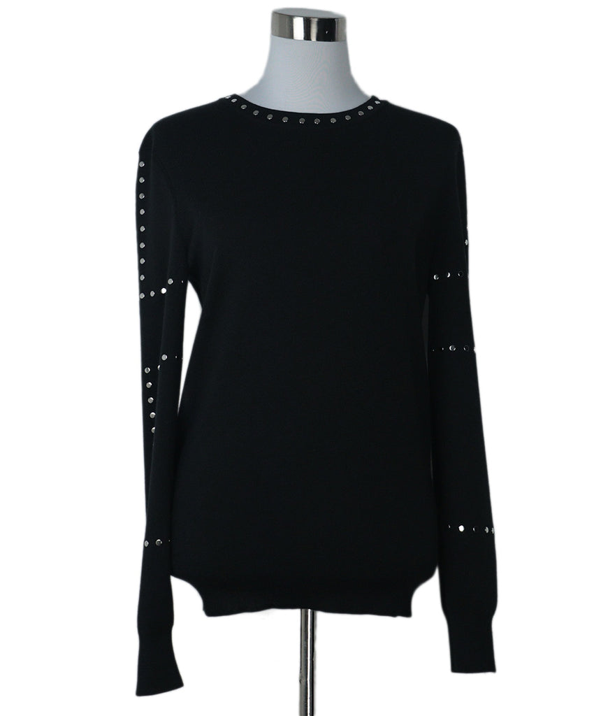 Louis Vuitton Black Studded Cashmere Sweater 