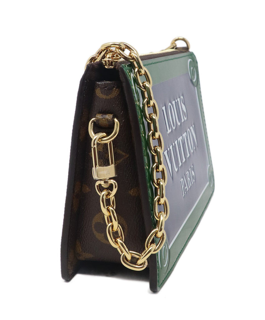 Louis Vuitton Blue & Green Monogram Crossbody 1