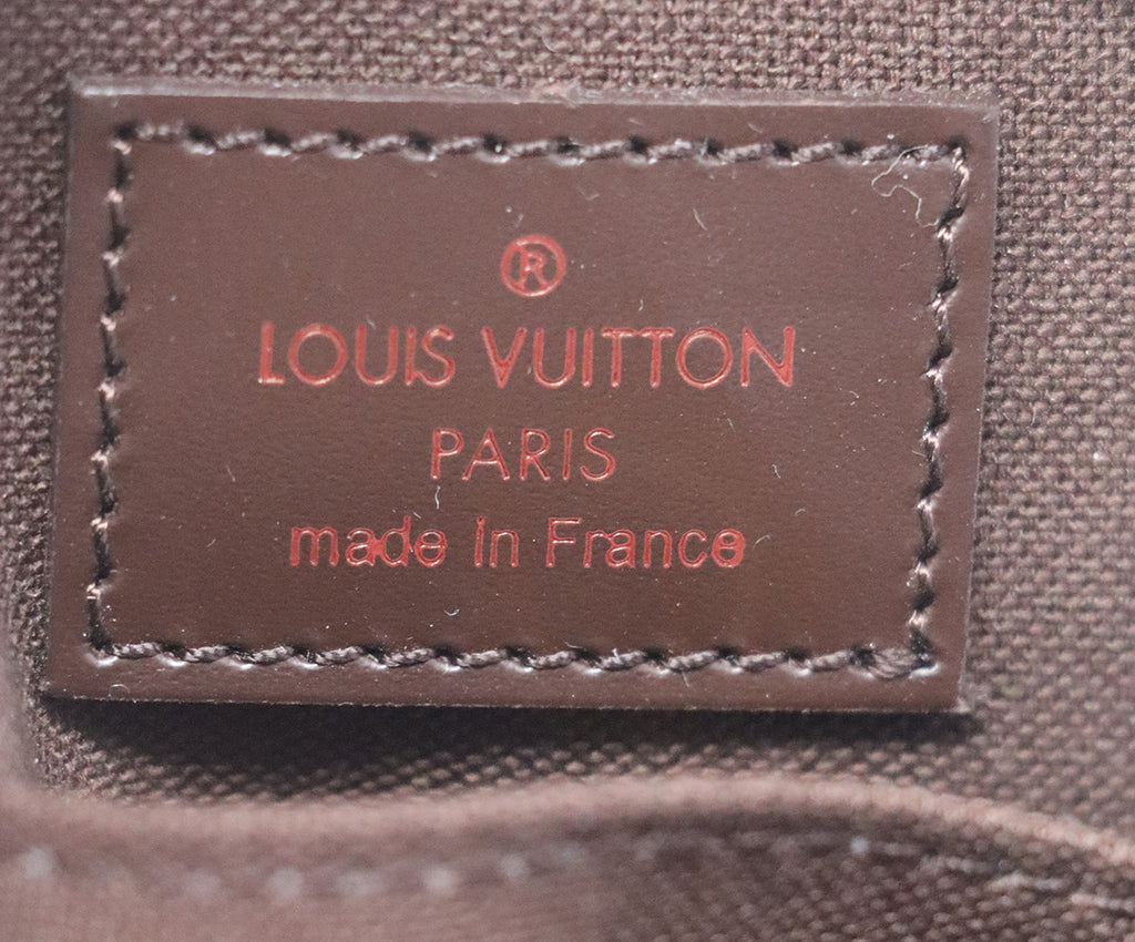 Louis Vuitton Brown Canvas Leather Case Bag 6