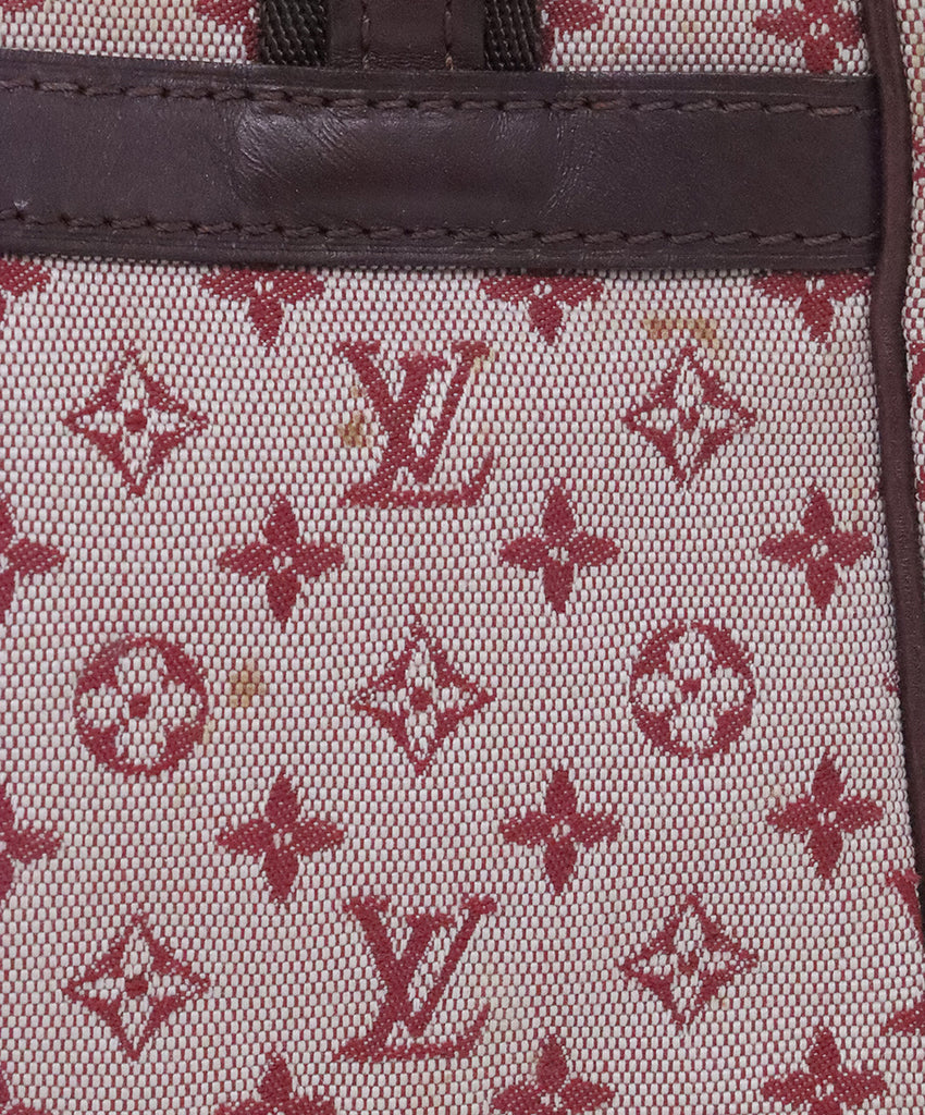 Louis Vuitton Burgundy Monogram Satchel 12