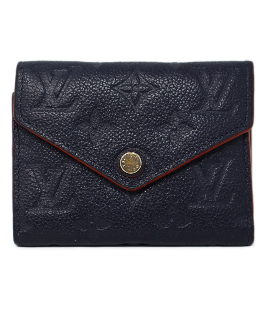 Louis Vuitton Navy Monogram Leather Wallet 