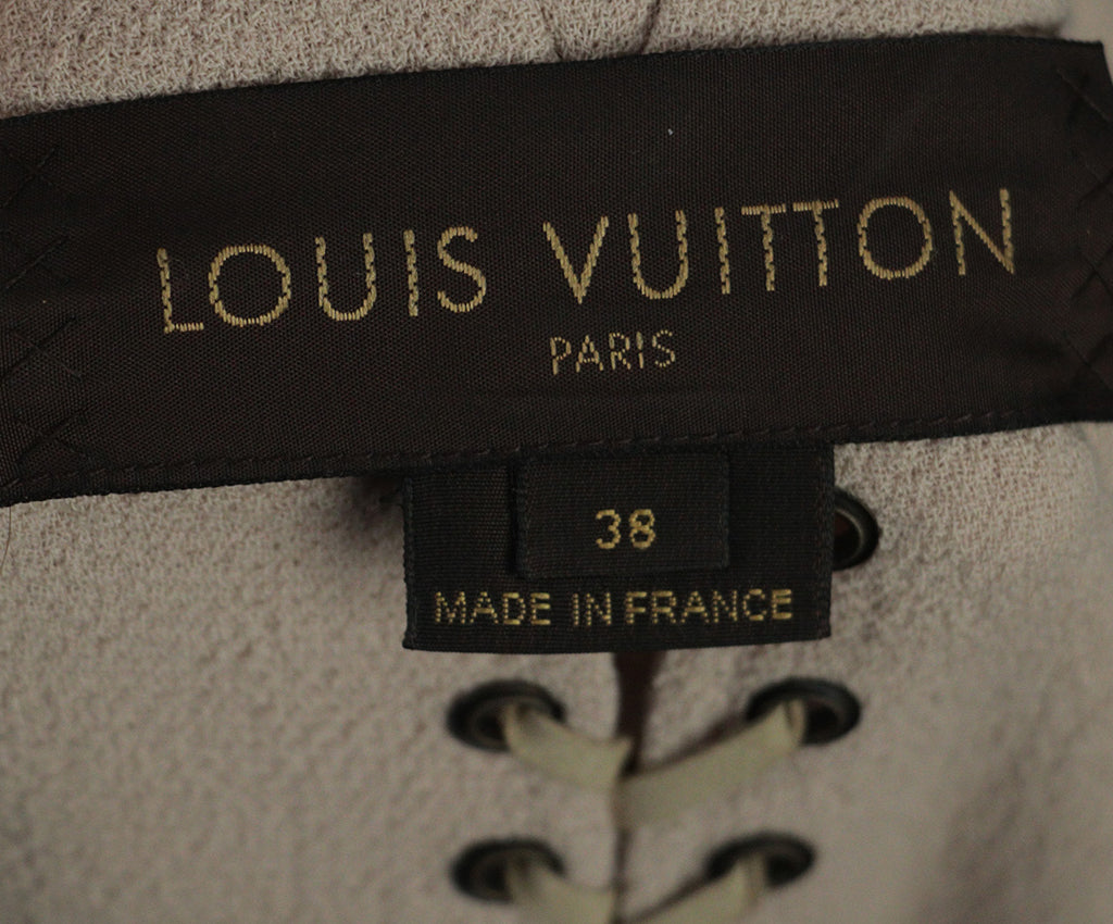 Louis Vuitton Tan Wool & Suede Coat 3