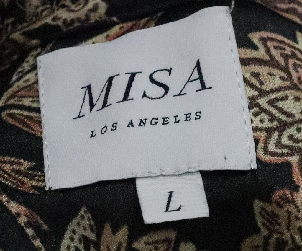 MISA Black & Brown Floral Print Blouse 3