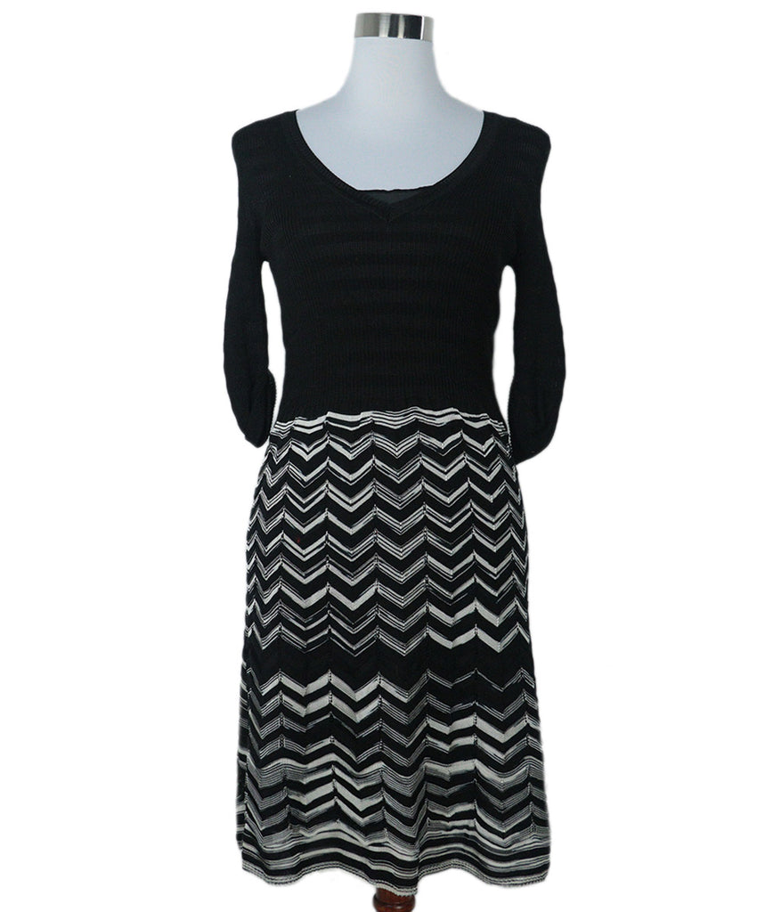 M Missoni B&W Print Dress 