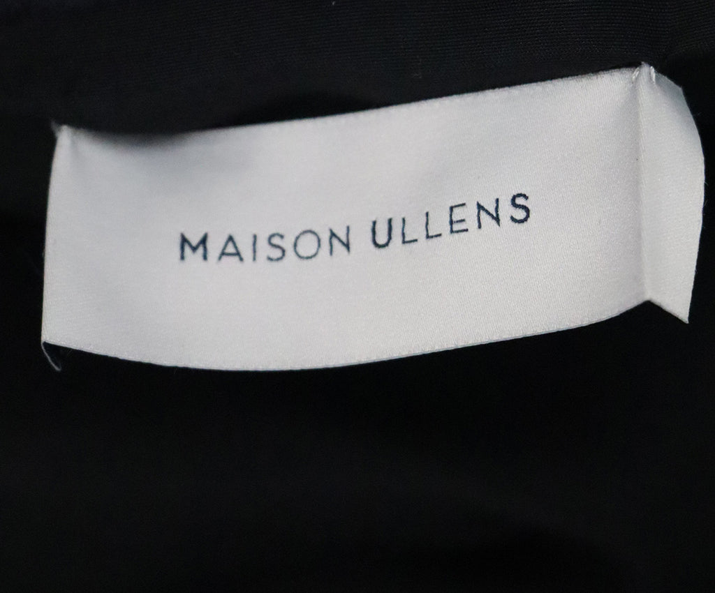 Maison Ullens Navy Sheared Fur & Leather Coat 3