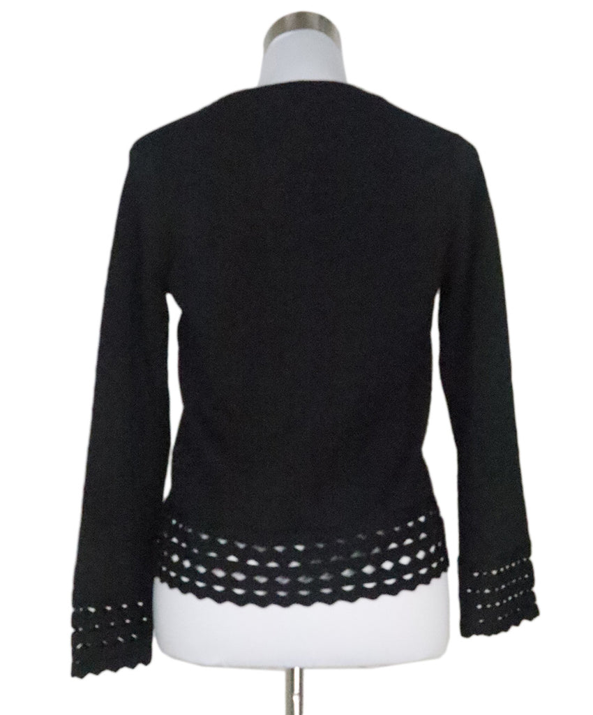 Maje Black Cutwork Top 2