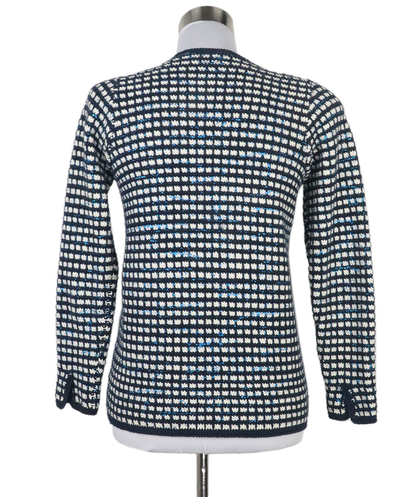 Maje Blue & White Cardigan 2