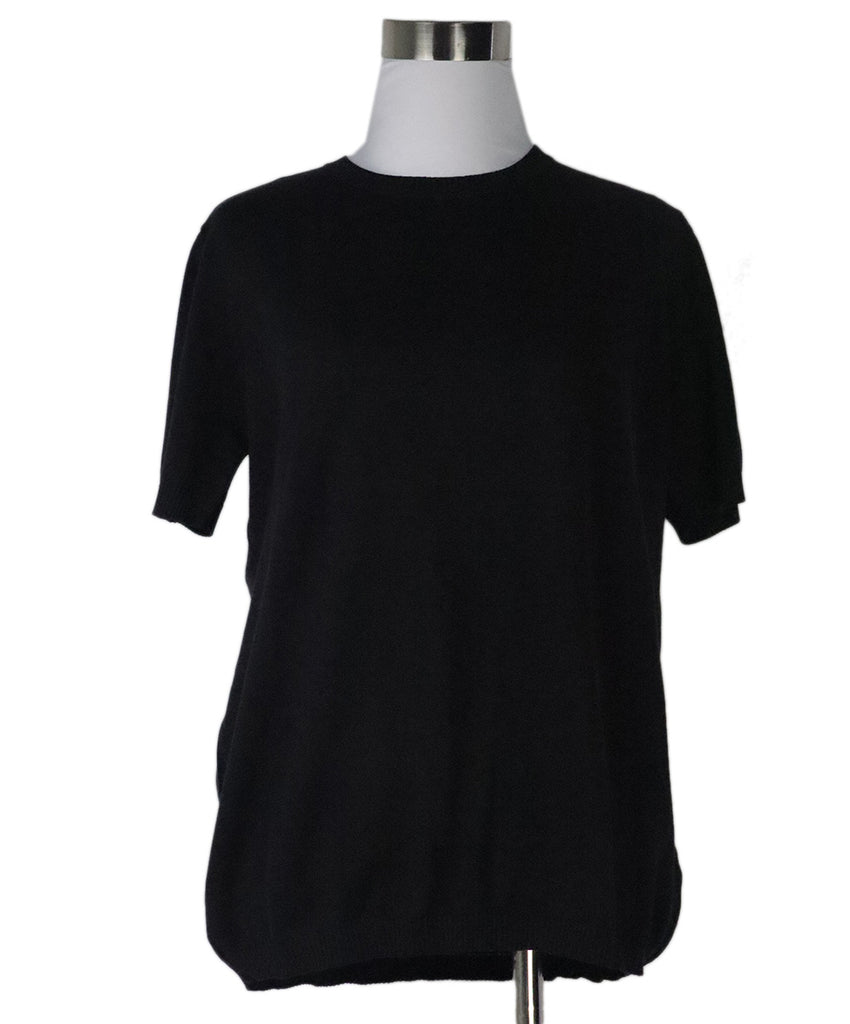 Malo Black Shortsleeve Cotton Crewneck 