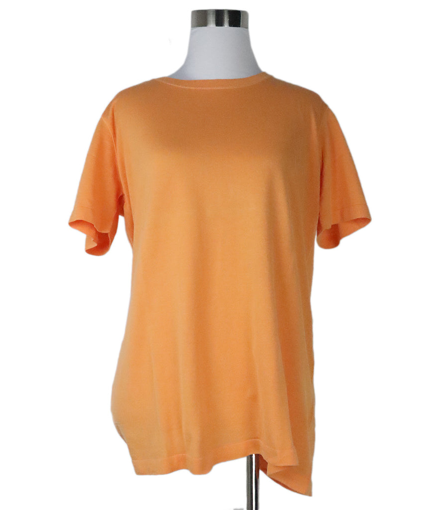 Malo Orange Shortsleeve Crewneck 