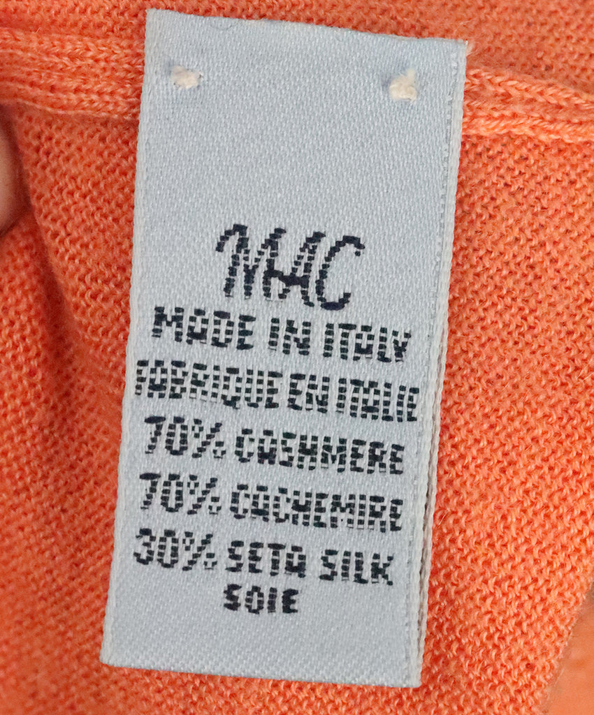 Malo Orange Cashmere Sweater 4