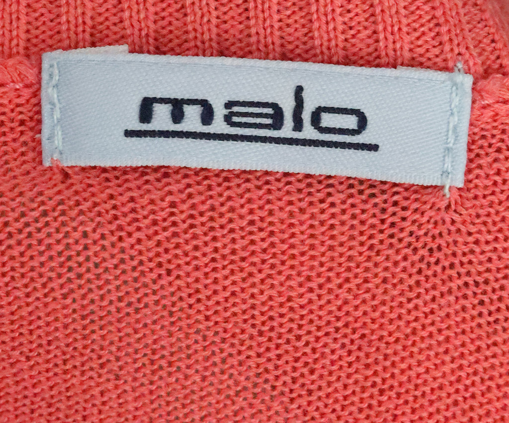 Malo Shortsleeve Salmon Crewneck 3