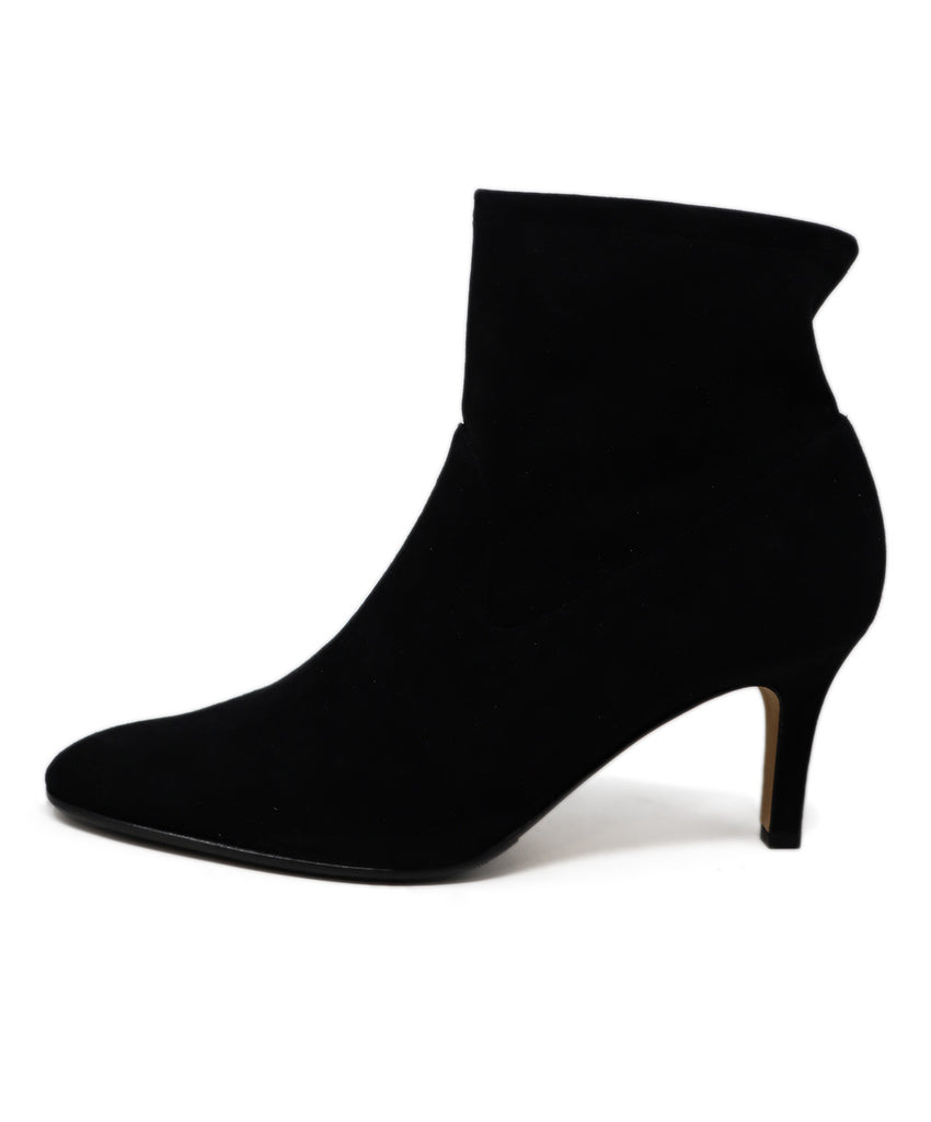 Manolo Blahnik Black Suede Booties 1