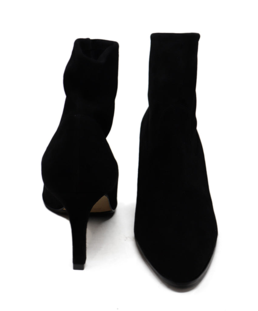 Manolo Blahnik Black Suede Booties 2