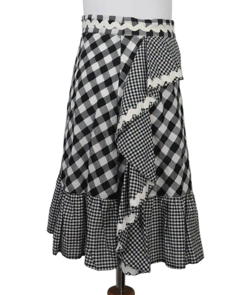 Manoush B&W Check Print Skirt 1