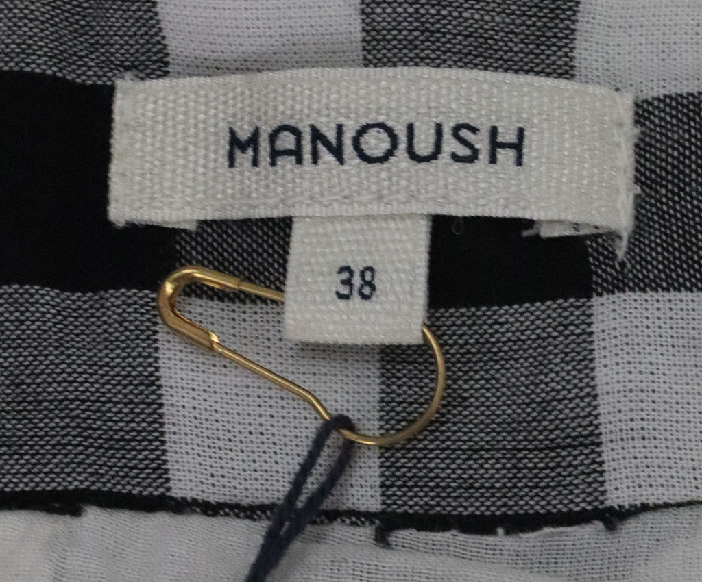 Manoush B&W Check Print Skirt 3