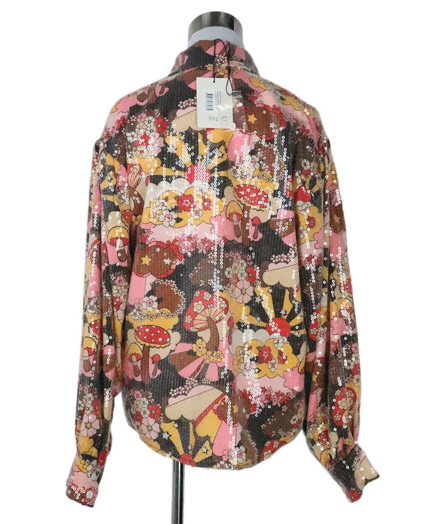 Manoush Floral Print Sequin Blouse 2