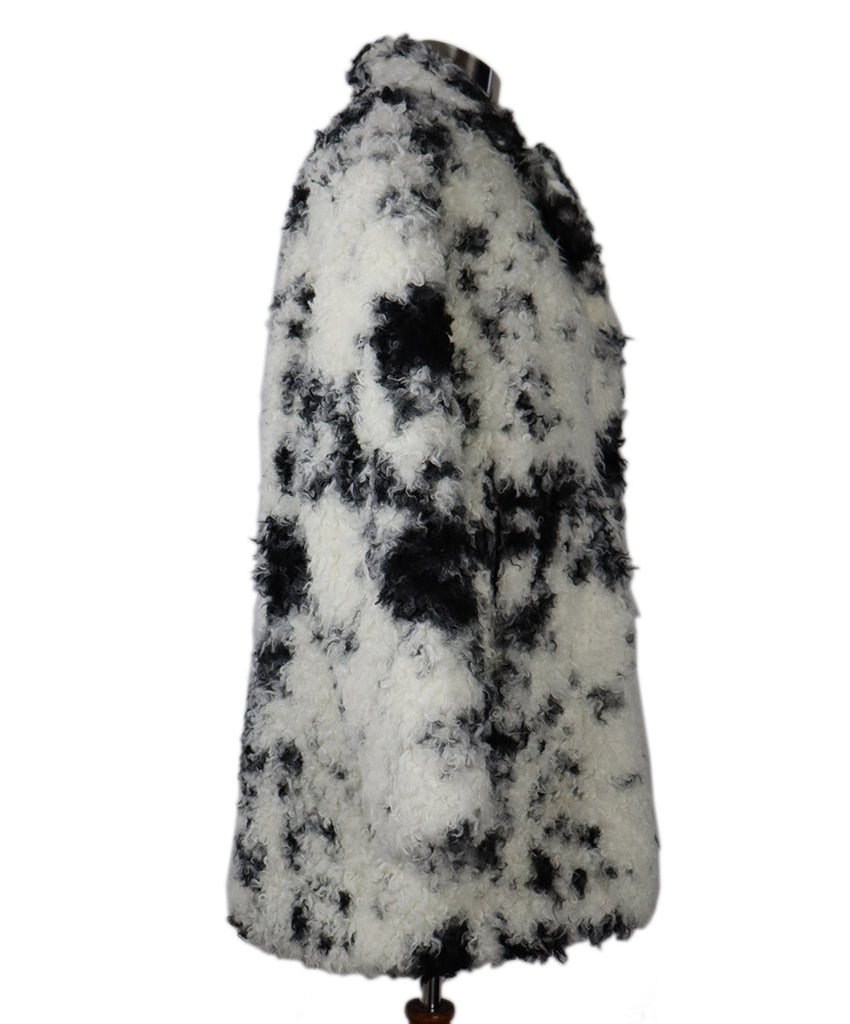 Manoush B&W Faux Shearling Coat 1