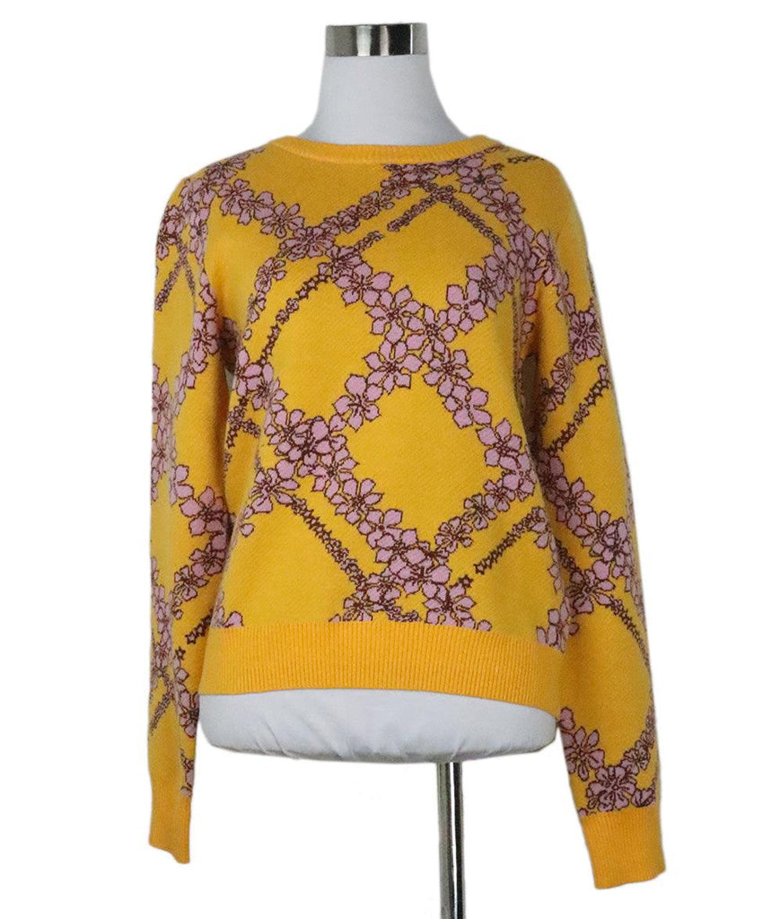 Manoush Orange & Pink Floral Sweater 