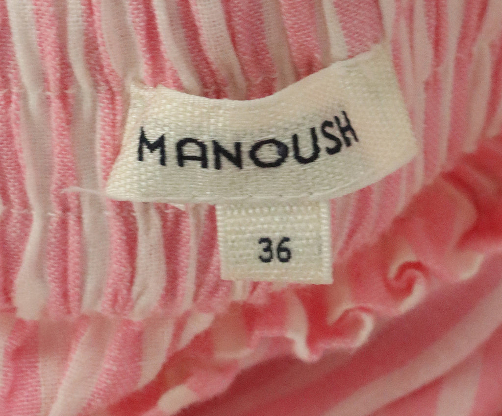 Manoush Pink & Blue Striped Long Skirt 3