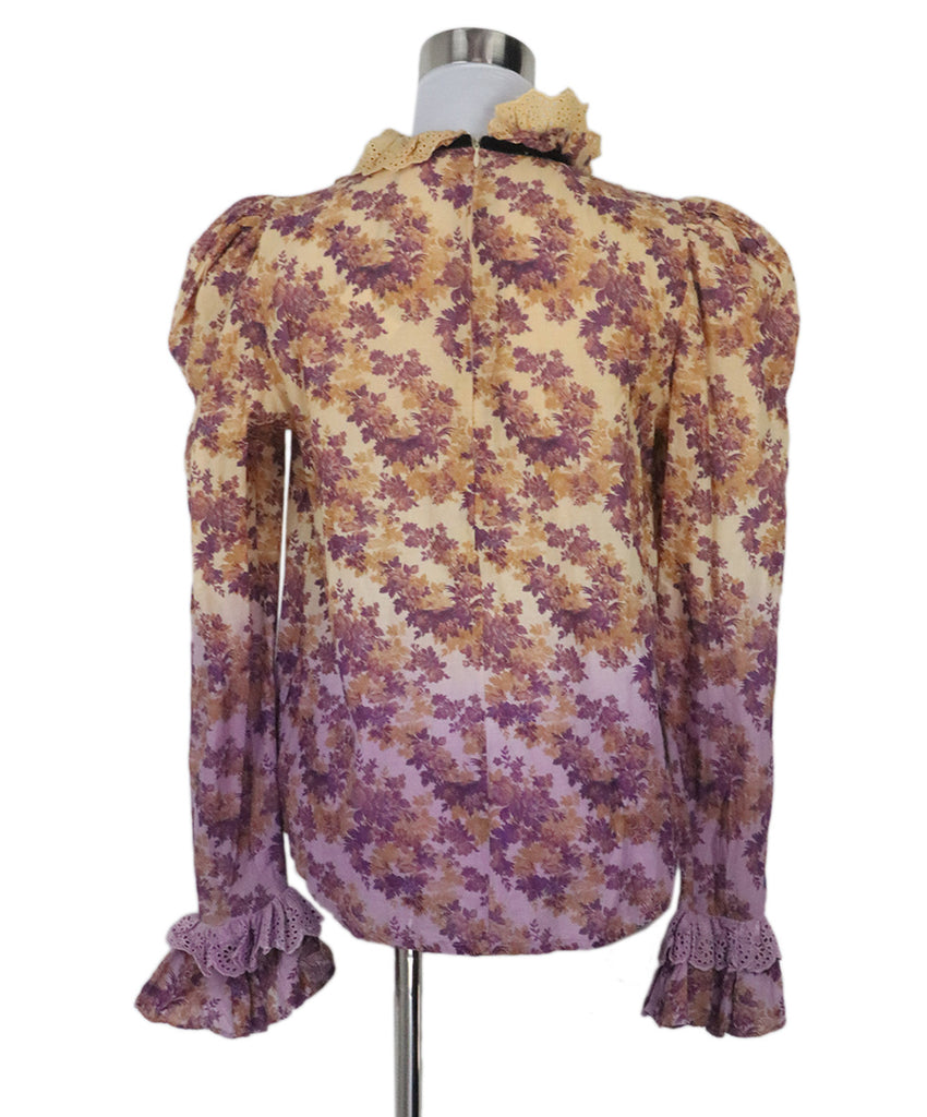 Manoush Purple & Orange Floral Blouse 2