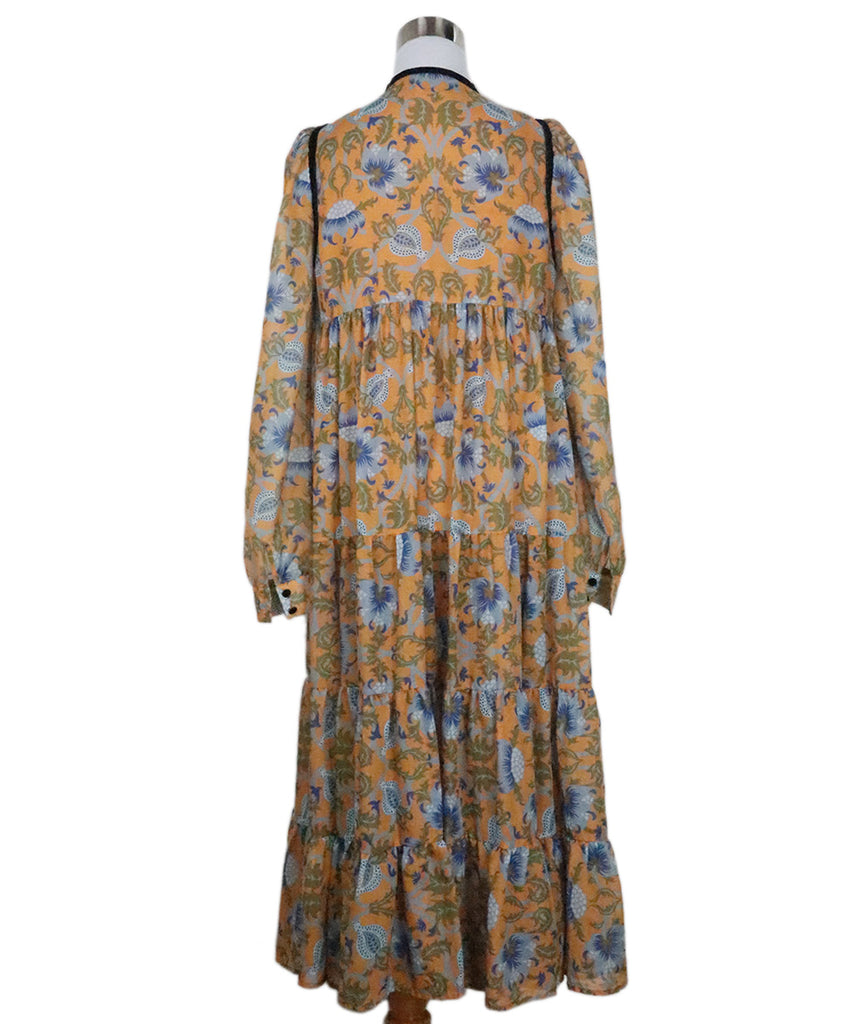 Manoush Yellow & Blue Print Dress 2