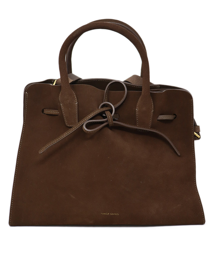 Mansur Gavriel Brown Suede Tote 