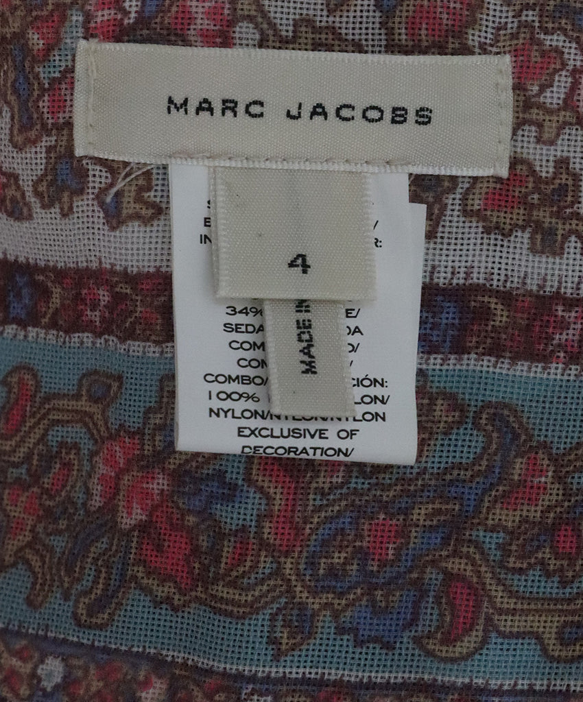 Marc Jacobs Pink Blue & Ivory Blouse 3