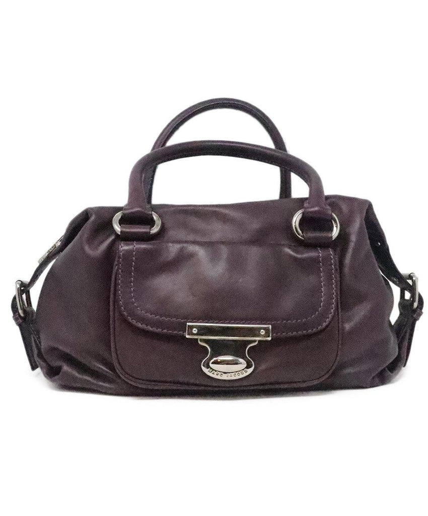 Marc Jacobs Purple Leather Satchel Bag 