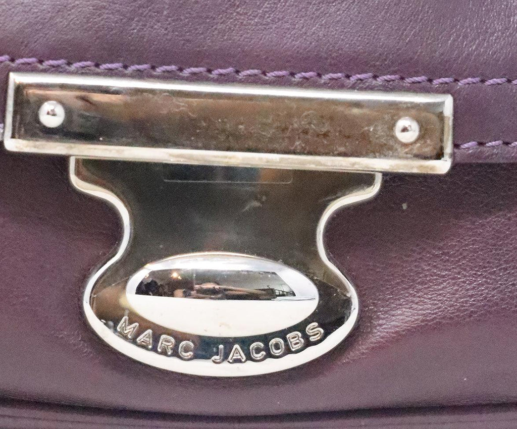 Marc Jacobs Purple Leather Satchel Bag 7