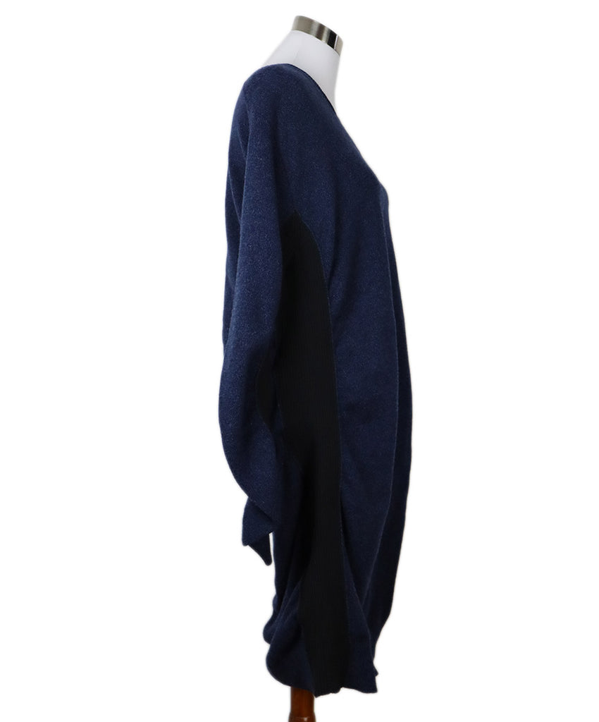 Maison Margiela Navy & Black Wool Dress 1