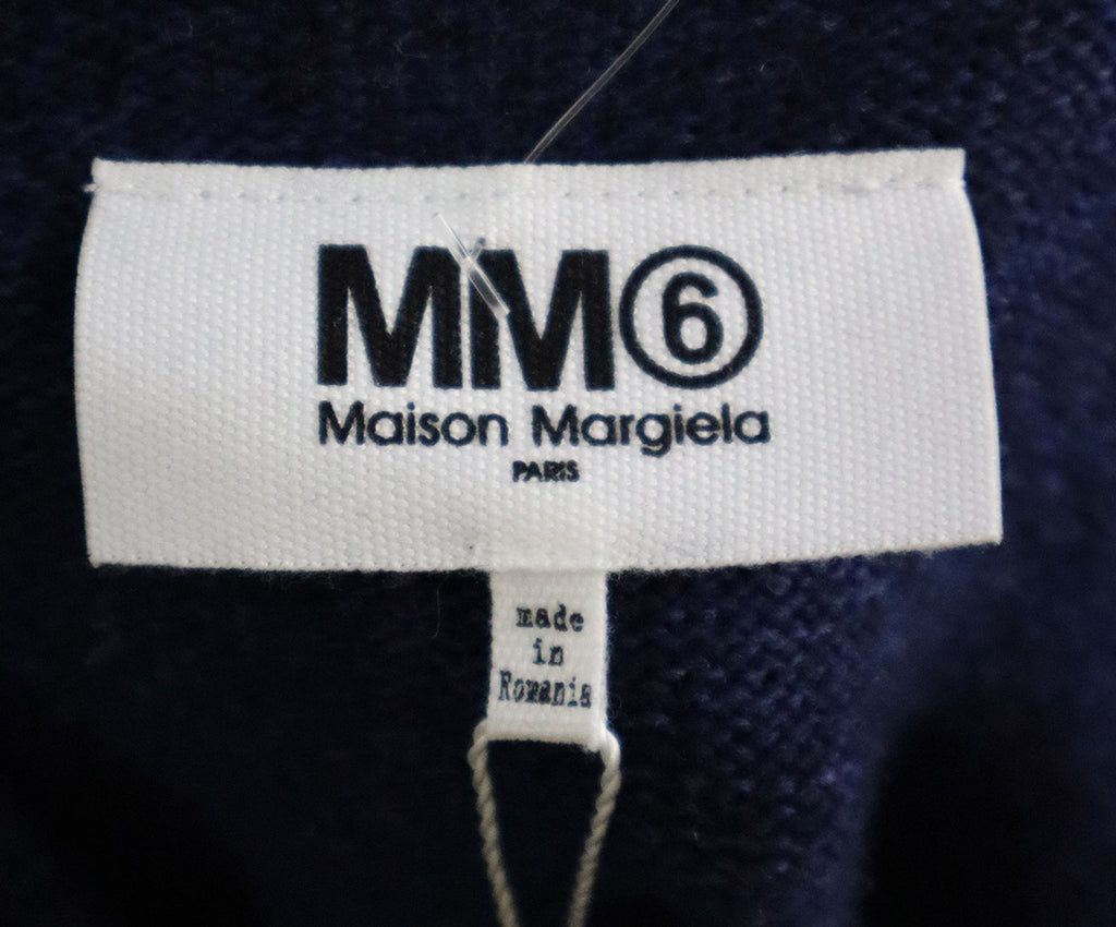 Maison Margiela Navy & Black Wool Dress 3