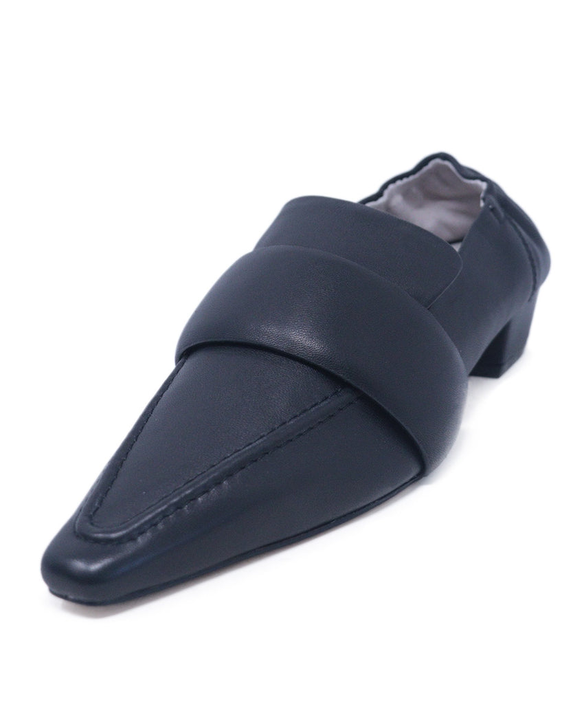 Mariacher Black Leather Flats 